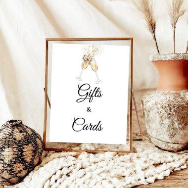 Bubbly Wine glasses  gift &  Poster
