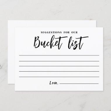 Bucket List Wedding Advice Cards