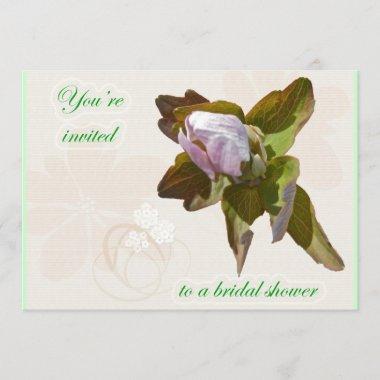 Budding Anemone Bridal Shower Invitations