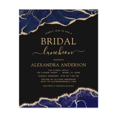 Budget Agate Navy Blue  Luncheon Flyer