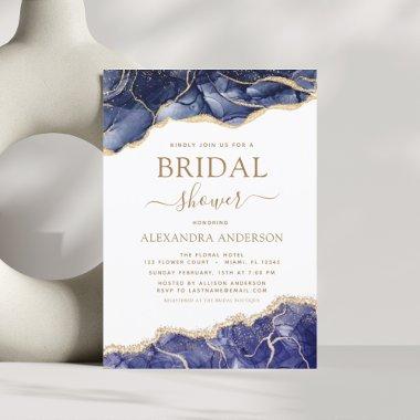 Budget Agate Navy Blue Gold