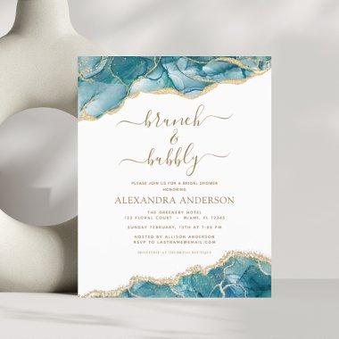 Budget Agate Teal Brunch & Bubbly
