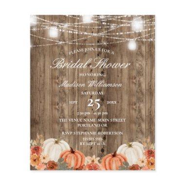 Budget Barn Wood & Pumpkin Fall Bridal Shower