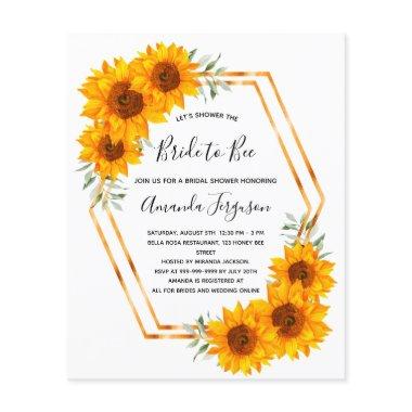 Budget Bee  sunflowers honey bees