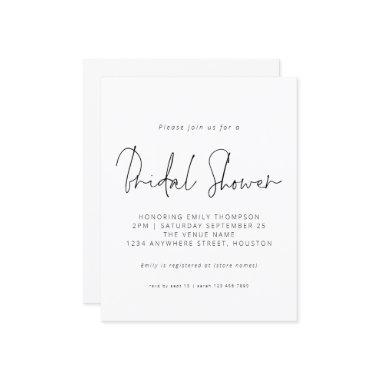 Budget Black White Script