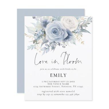 Budget Blue Florals Love in Bloom