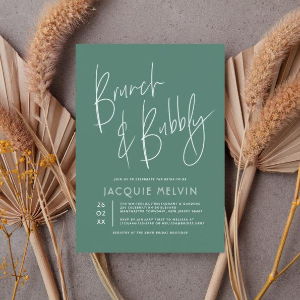 Budget Blue & Green Brunch & Bubbly