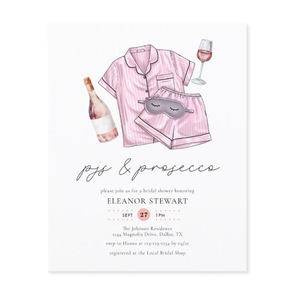 Budget Blush Pink PJs & Prosecco  Flyer