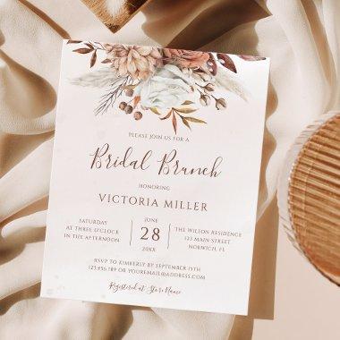 Budget Boho Autumn Floral Bridal Brunch