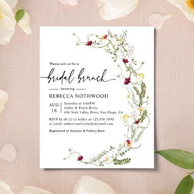 Budget Boho Chic Floral Bridal Brunch