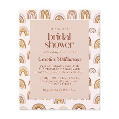 Budget Boho Desert Rainbow  Invite