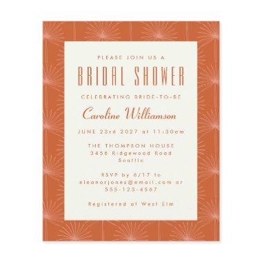 Budget Boho Palm Leaf Rust Botanical