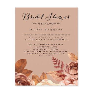 Budget Boho Terra-Cotta Botanical  Flyer