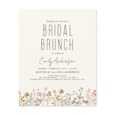 Budget Boho Wildflower Bridal Brunch