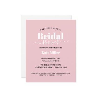 BUDGET BOLD PINKWHITE AND BLACK BRIDAL SHOWER