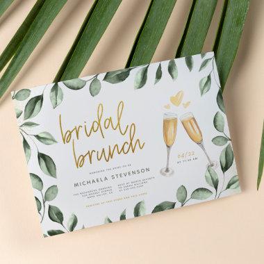 Budget Bridal Brunch Champagne & Eucalyptus