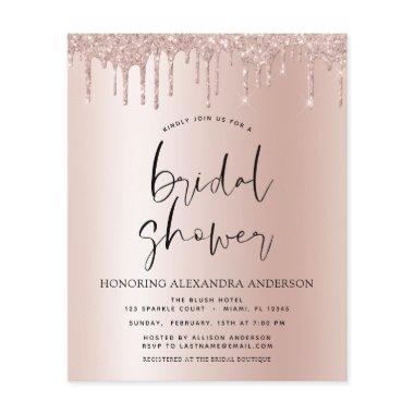 Budget  Blush Pink Glitter