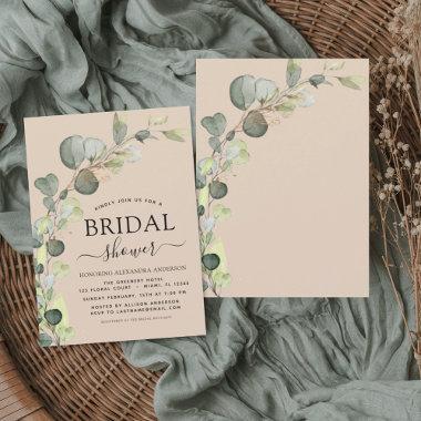 Budget Bridal Shower Eucalyptus Invitations Flyer