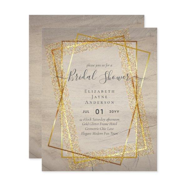 BUDGET  Glamor Gold Glitter look chic