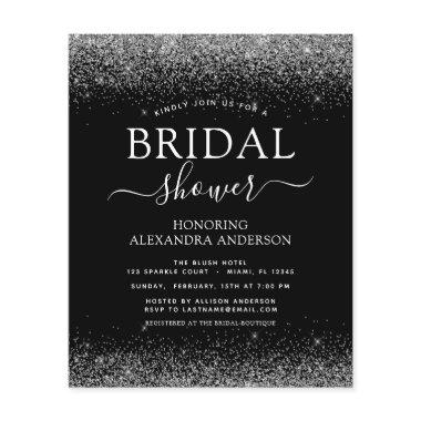 Budget  Glitter Black Silver Flyer