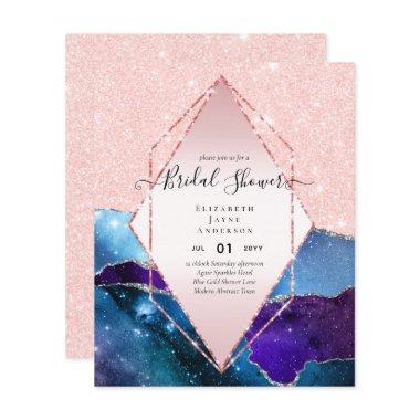 BUDGET  Glittery AGATE Sparkle Invite