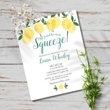 Budget Bridal Shower Main Squeeze Lemon Invitations