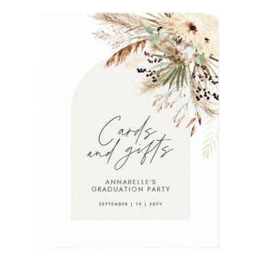 Budget bridal shower pampas Invitations and gifts boho p poster