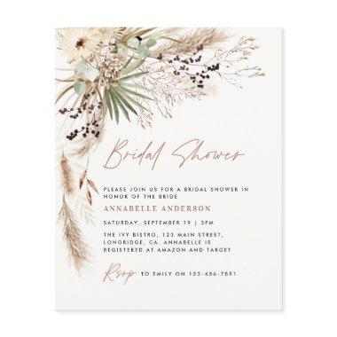 budget  pampas grass boho  Flyer