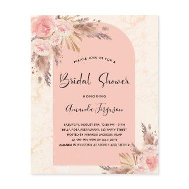 Budget  pampas grass rose gold boho