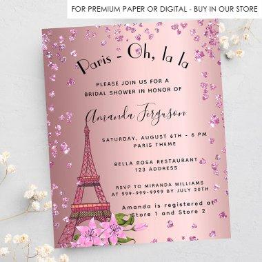Budget  Paris Eiffel pink