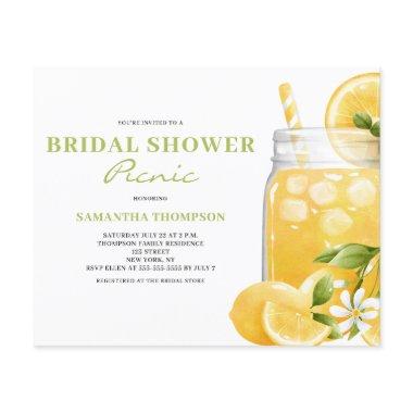 Budget Bridal Shower Picnic Lemon Invitations