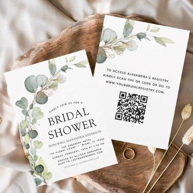 Budget  QR Code Greenery Eucalyptus