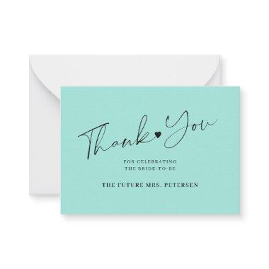 Budget  script sea glass thank you note