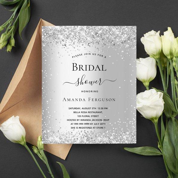 Budget  silver glitter
