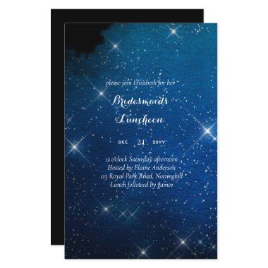 BUDGET Bridesmaids Luncheon Starry Night Blue