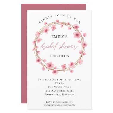 Budget Cherry Blossom Bridal Shower 5.5 x 8.5 inch