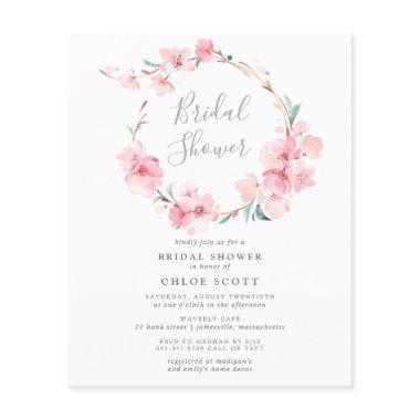 Budget Cherry Blossom Bridal Shower Invitations