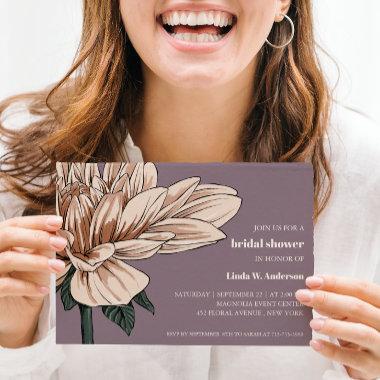 BUDGET Chic Blooming Flower Mauve Bridal Shower