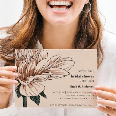 BUDGET Chic Blooming Magnolia Ivory Bridal Shower
