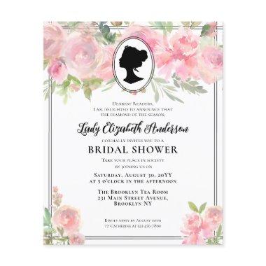 Budget Chic Pink Florals Regency Era