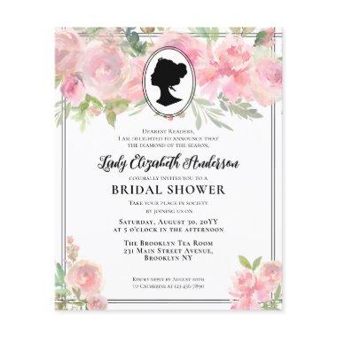 Budget Chic Pink Florals Regency Era Bridal Shower