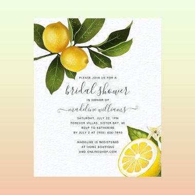 BUDGET Citrus Lemon Garden  Invite