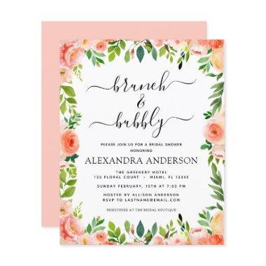 Budget Coral Peach Brunch & Bubbly