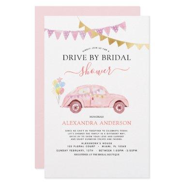 Budget Drive By  Blush Pink Gold Foil