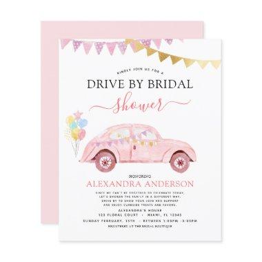Budget Drive By  Blush Pink Gold Foil