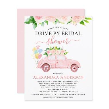 Budget Drive By  Floral Blush Pink