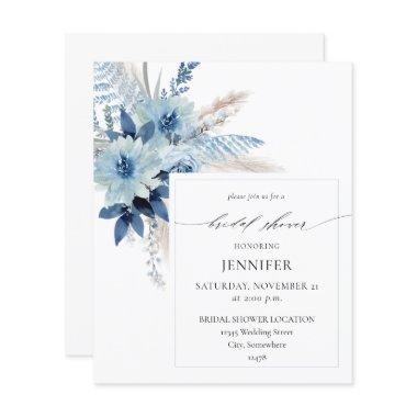 Budget Dusty Blue Boho Floral  2