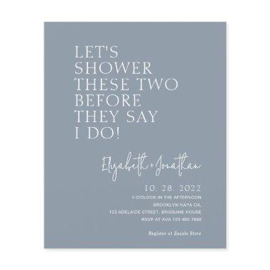 Budget Dusty Blue Couple Shower