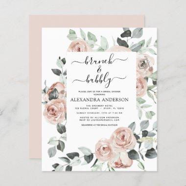 Budget Dusty Pink Brunch & Bubbly Bridal Shower