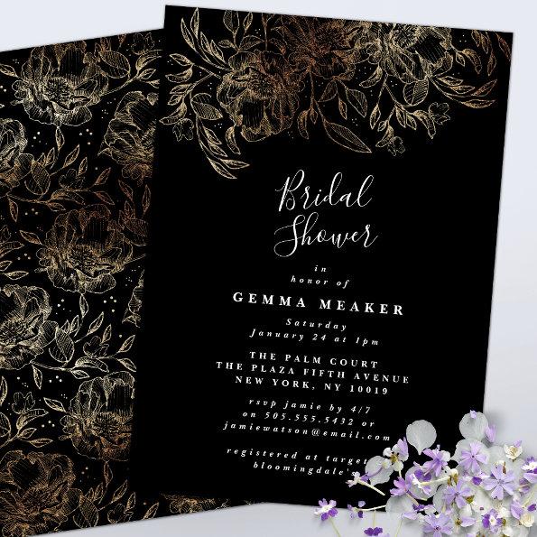 Budget Elegant Botanical Bridal Shower Invite Flyer